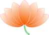 Side View Of A Lotus Blossom Clip Art